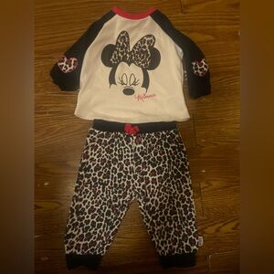 Baby Girls Disney Minnie Mouse Pant Set